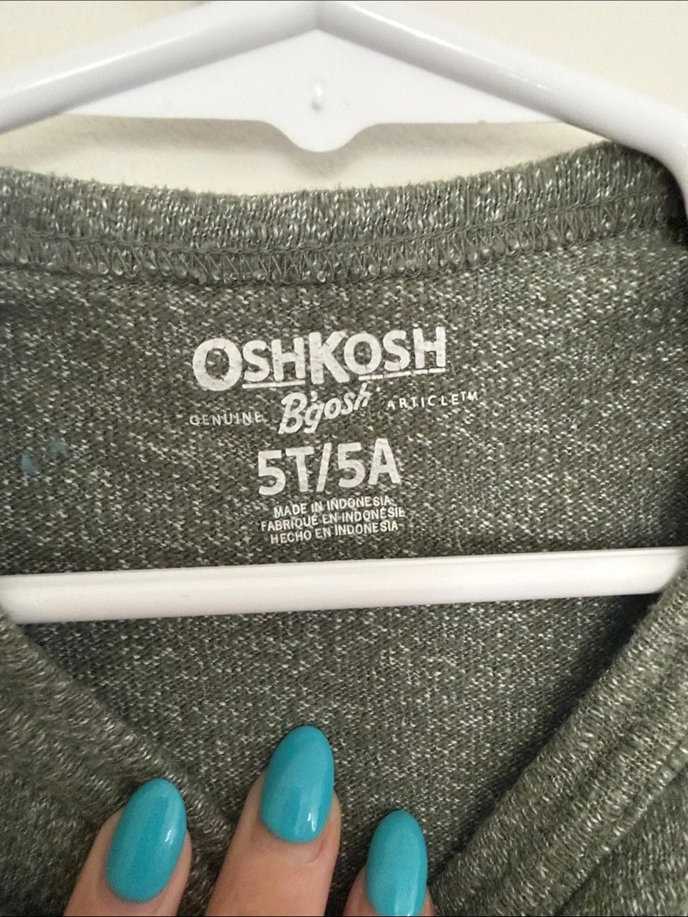 Kids OshKosh Colorblock Knit Pullover - Olive, Navy & Cream